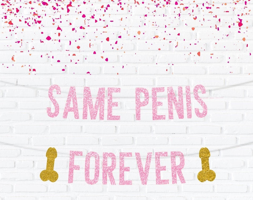 Same Penis Forever Party Straws (20 Pack)