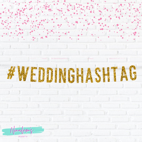 Custom Hashtag Bachelorette Banner, Bridal Shower Sign, Engagement Party Sign,  Hen Party Sign, Hen Party Decor
