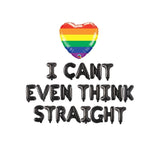 Pride Banner Sign, I Can't Even Think Straight Balloon Banner, Gay Parade Pride Month Balloon Banner
