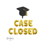 Law School Graduation Party Decorations, Case Closed Balloon Banner, Lawyer Graduation Balloons, College Graduation Balloons, Grad Party