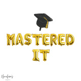 Graduation Party Decorations, Mastered It Balloon Banner, Graduation Balloons, College Graduation Balloons, Graduation Party, Masters Degree