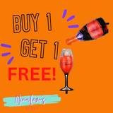 Halloween Champagne Bottle/Glass Balloons-BOGO FREE!