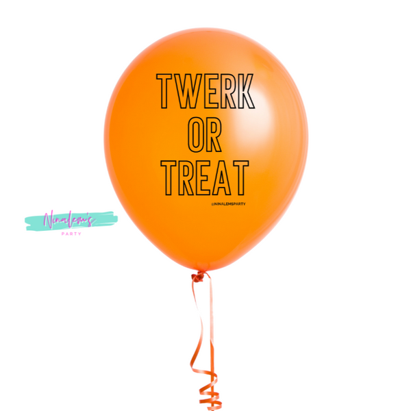 Twerk or Treat Latex Balloons