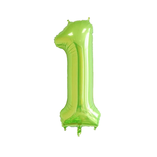 Apple Green Number One Balloon