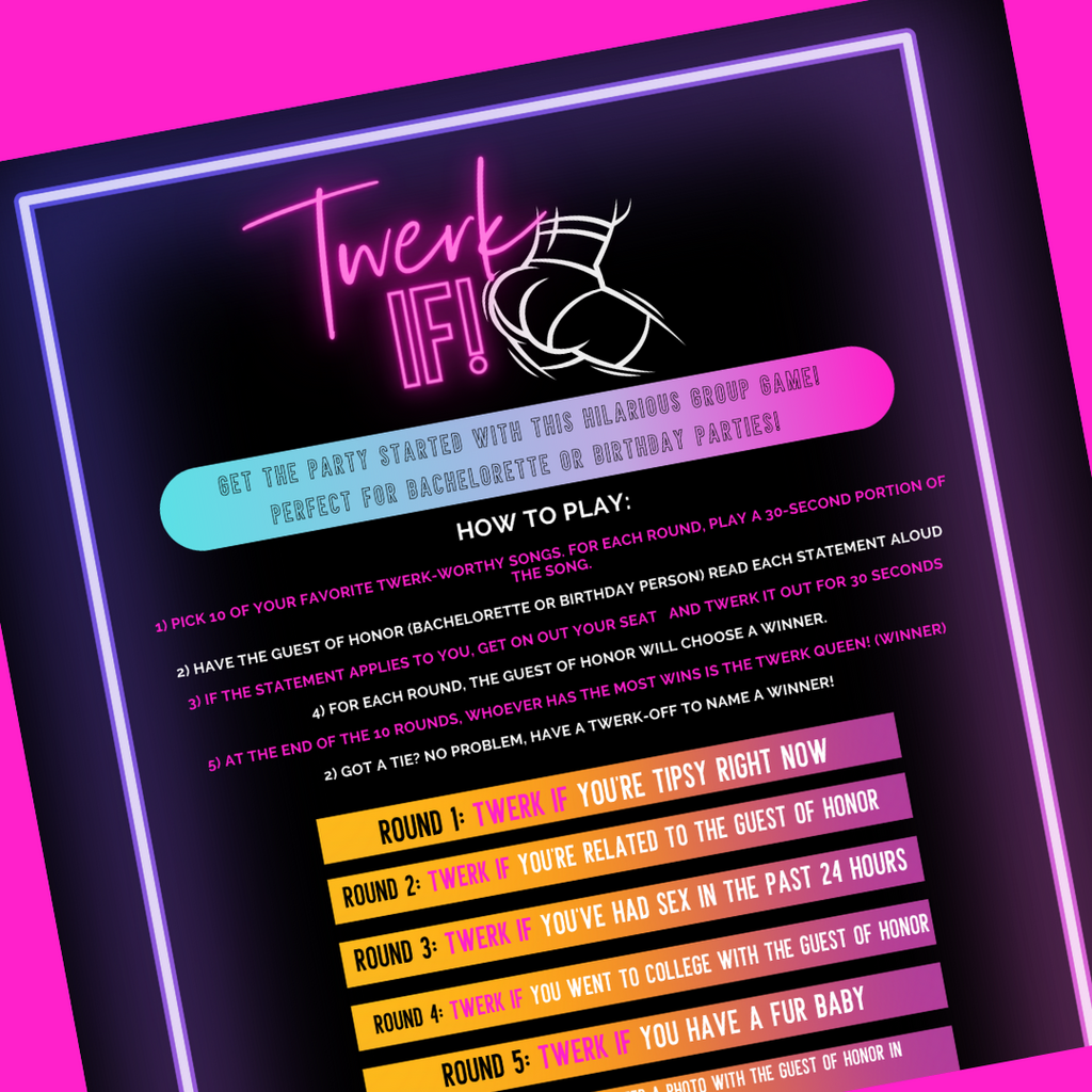 Twerk If Party Game – NinalemsParty