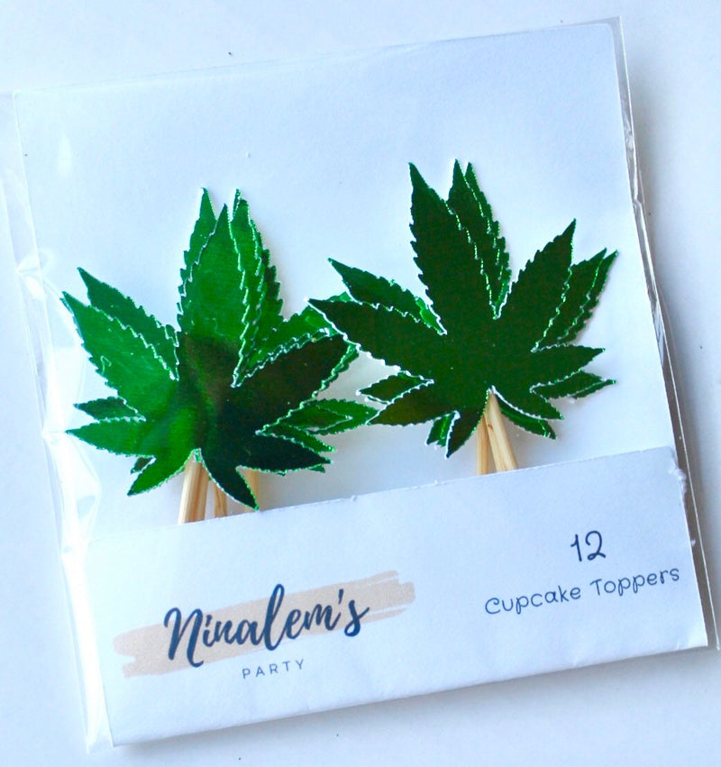 420 Party Cupcake Topper, Cannabis Cupcake Topper, Dope Birthday, Dope Bride