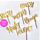 I’m a Savage Birthday Cupcake Toppers, Classy Bougie Ratchet, CupCake Topper,-12 Toppers