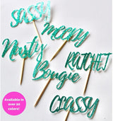 I’m a Savage Birthday Cupcake Toppers, Classy Bougie Ratchet, CupCake Topper,-12 Toppers