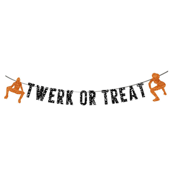Twerk or Treat Banner, Halloween Bachelorette Party Banner, Stripper Banner, Bachelorette Party Decor
