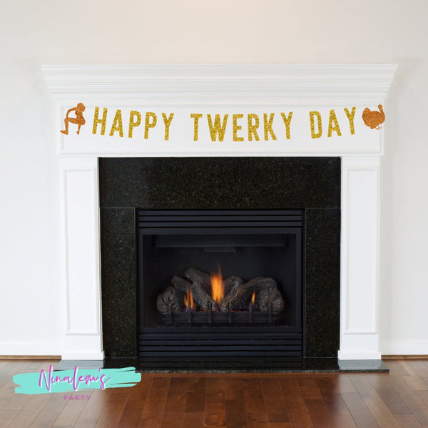 Thanksgiving Decorations, Funny Thanksgiving Decorations, Thanksgiving Banner, Twerky Day Banner