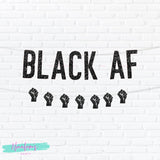 Juneteenth Party Decorations, Black AF Cupcake Toppers, Juneteenth Party