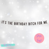 21st Birthday Decorations,  Birthday Bitch Banner, Birthday Banner, Birthday Party Decor, WAP Banner, Birthday Decor, 25th, 30th, 18th,