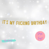 21st Birthday Decorations, Its My Fucking Birthday Banner, Birthday Party Decor, Birthday Bitch, WAP Banner,  25th, 30th, 18th,