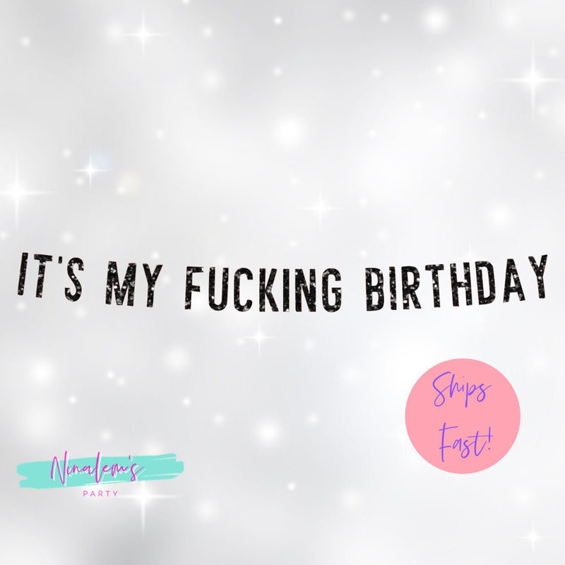 21st Birthday Decorations, Its My Fucking Birthday Banner, Birthday Party Decor, Birthday Bitch, WAP Banner,  25th, 30th, 18th,