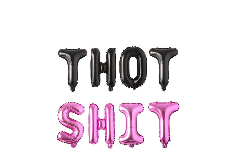 21st Birthday Decorations, Thot Shit Balloon Banner, Birthday Party Decor,  Bachelorette Party Decorations, WAP Party, 18th, 25th, 30th