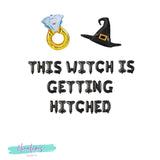 Halloween Bachelorette Decorations, This Witch is Getting Hitched, Halloween Bachelorette Balloon Banner, Halloween Hen Party,