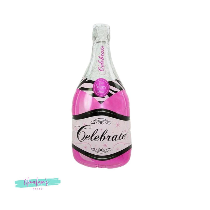 Pink Champagne Bottle Balloon, Birthday Party Decorations, Bachelorette Party Decorations, 21st Birthday Decorations, 25th, 30th, 35th