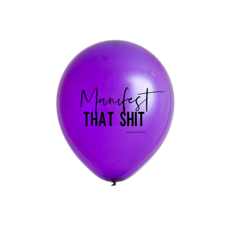 Manifest That Shit Latex Balloons, Inspirational Quote, Motivational Gift, Self Care Gift, Inspirational Gift, Motivational Gift