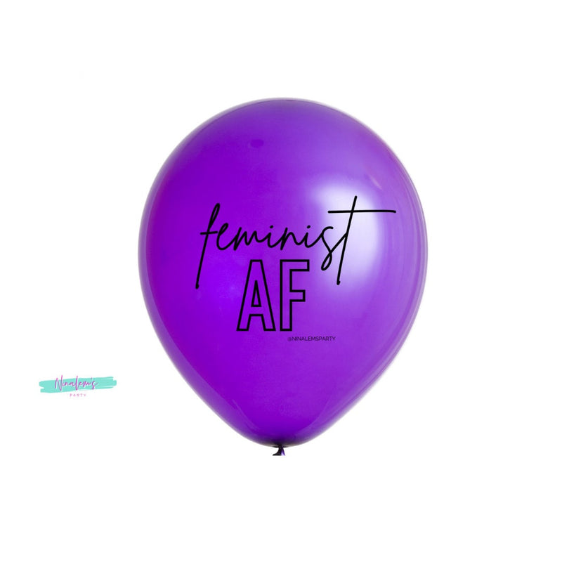 Feminist AF latex balloon, Feminist Gift, Girl Power Gift, Women Empowerment Party,