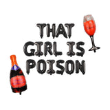 Halloween Party Decorations, That Girl Is Poison Balloon Banner, Adult Halloween Decorations,  Halloween Bachelorette, Halloween Birthday