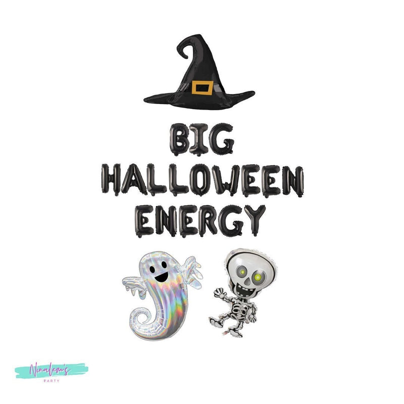 Halloween Party Decorations, Big Halloween Energy Balloon Banner,Halloween Party, Halloween Sign, Halloween Balloons,