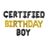 21st Birthday Decorations, Certified Birthday Boy Balloon Banner, Birthday Balloons, Birthday Party Decorations, 18th, 25th, 30th