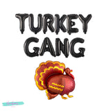 Friendsgiving Decorations, Turkey Gang Balloon Banner, Friendsgiving Party, Friendsgiving Banner, Friendsgiving Sign, Thanksgiving