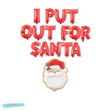 Christmas Decorations, I Put Out For Santa Balloon Banner,  Christmas Balloons, Christmas Party, Funny Christmas Decor,