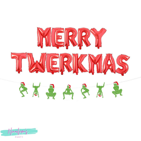 Christmas Decorations, Merry Twerkmas, Christmas Balloons, Christmas Party, Funny Christmas Decor, Christmas Twerk, Naughty Christmas,