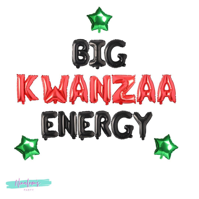Kwanzaa Decorations, Big Kwanzaa Energy Balloon Banner, Kwanzaa Balloons, Celebrate Kwanzaa, Kwanzaa decor, Kwanzaa Banner, Kwanzaa Sign