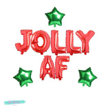 Christmas Party Decorations, Jolly AF Balloon Banner, Christmas Banner, Christmas Sign, Christmas Balloons, Christmas Decor, Holiday Decor