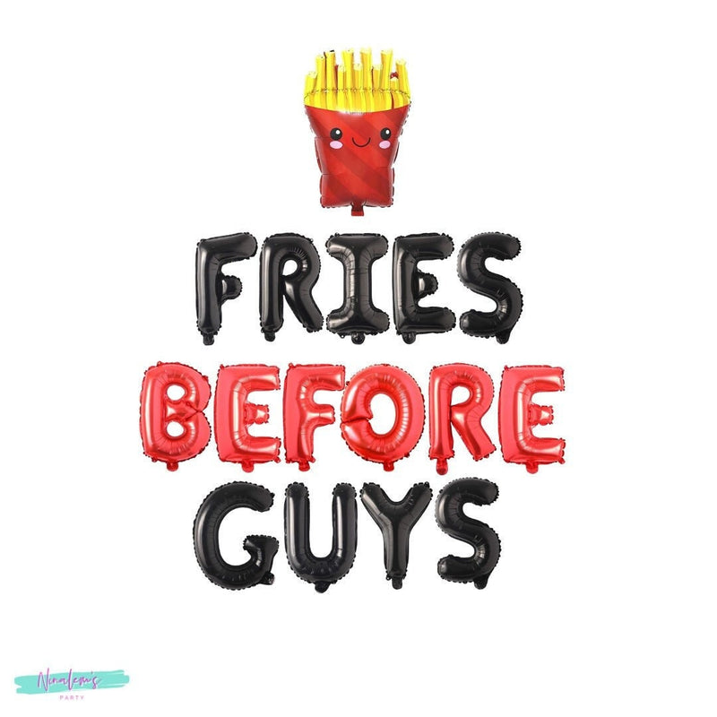 Valentine's Day Decorations, Fries Before Guys Balloon Banner, Valentines Day Decorations, Valentines Day Balloons,