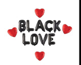 Valentine's Day Decorations, Black Love Balloon Banner, Africa American Valentines Day, Melanin Valentines Day