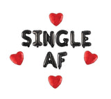 Valentine's Day Decorations, Single AF Balloon Banner, Valentine Sign, Valentine Phrase, Valentines Balloons, Anti Valentines Day Decor