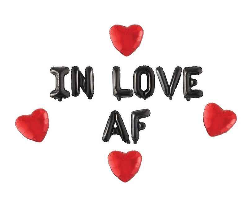Valentine's Day Decorations, In Love AF Balloon Banner, Valentines Day Balloons, Valentines Day Decor, Sexy Valentines Day Decor