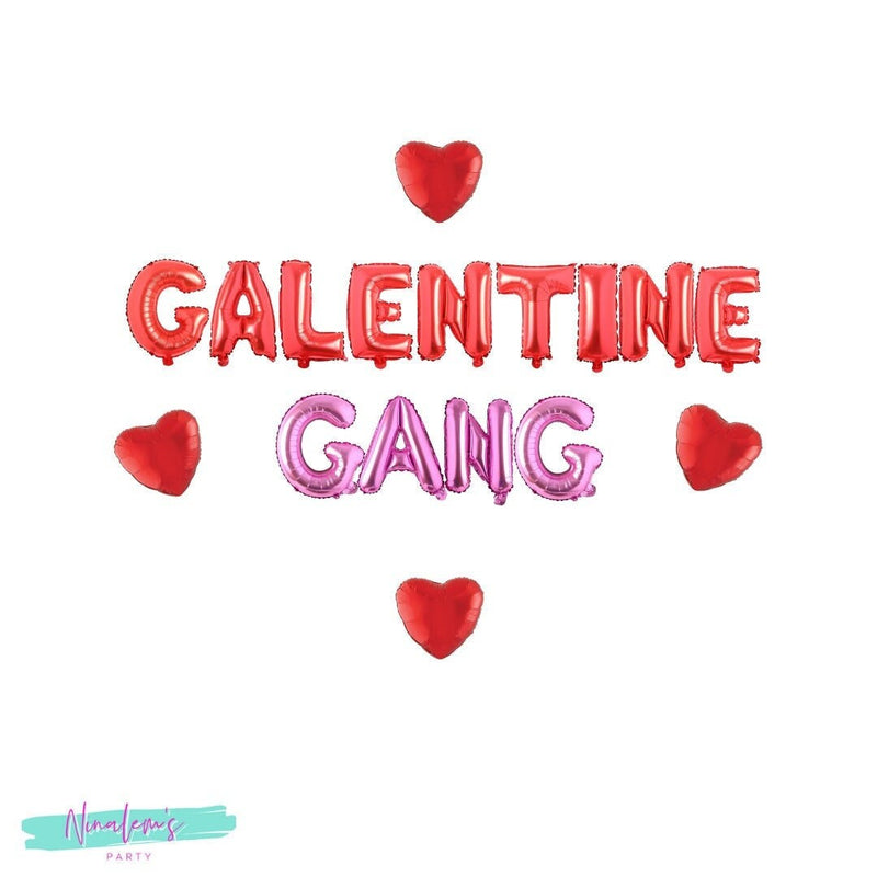Valentine's Day Decorations, Galentine Gang Balloon Banner, Valentines Day Decorations, Valentines Day Balloons, Anti Valentines Day Decor