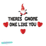 Valentine's Day Decorations, Theres Gnome One Like You Balloon Banner, Valentines Day Balloons, Valentine Gnome Decorations