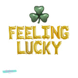 St Patricks Day Decor, St Patricks Day Balloons, Feeling Lucky Balloon Banner