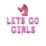 Space Cowgirl Bachelorette Sign, Lets Go Girls Balloon Banner, Nash Bash