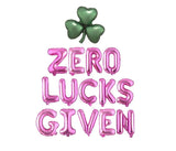 St Patricks Day Decor, St Patricks Day Balloons, Zero Lucks Given Balloon Banner