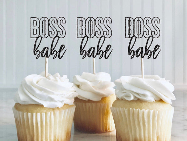 Promotion Gift, Promotion Party, Boss Babe Cupcake Toppers