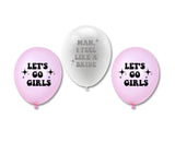 Space Cowgirl Bachelorette Balloons, Lets Go Girls Balloon, Nash Bash