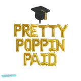 Graduation Party Decorations, Pretty Poppin Paid Balloon Banner, Graduation Balloons