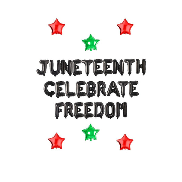 Juneteenth Party Decorations, Juneteenth Balloons, Juneteenth Celebrate Freedom Balloon Banner