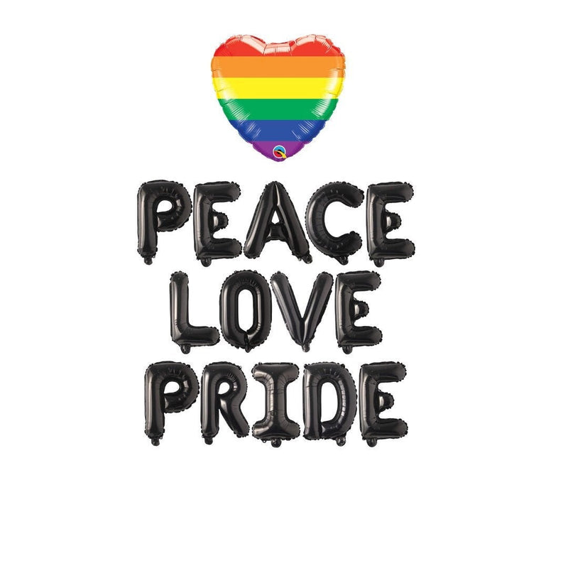 Pride Banner Sign, Peace Love Pride Balloon Banner, Gay Parade Pride Month Balloon Banner