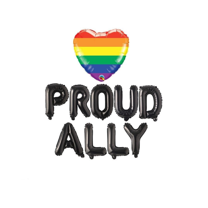 Pride Banner Sign, Proud Ally Balloon Banner, Gay Parade Pride Month Balloon Banner