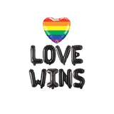 Pride Banner Sign, Love Wins Balloon Banner, Gay Parade Pride Month Balloon Banner