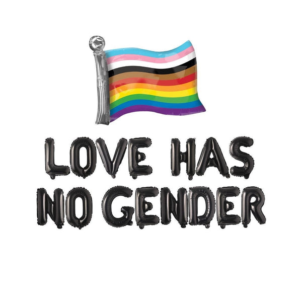 Pride Banner Sign, Love Has No Gender Balloon Banner, Gay Parade Pride Month Balloon Banner