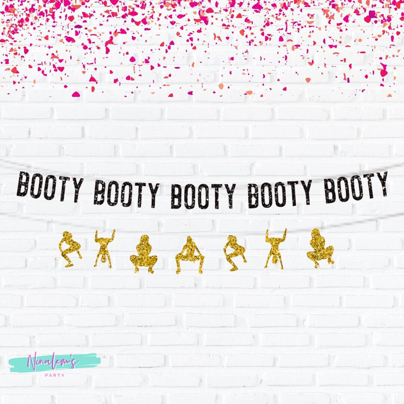 21st Birthday Decorations, Booty Booty Booty Booty Booty Banner, Birthday Banner
