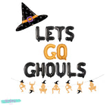 Halloween Bachelorette Party Decorations, Lets Go Ghouls Balloon Banner, Halloween Balloons